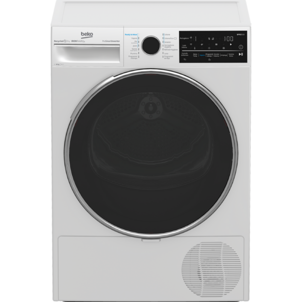 Asciugatrice 10kg BEKO BT51031B – Pompa di Calore, Classe A++