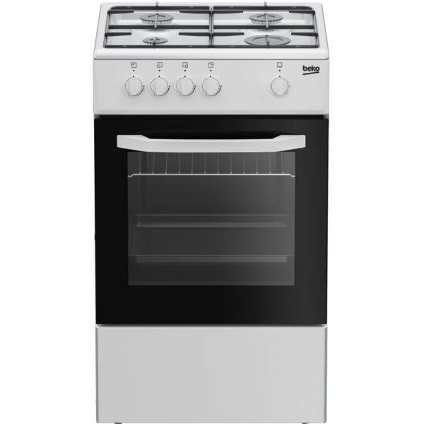 Cucina a Gas BEKO 4 Fuochi con Coperchio CSG42001FW - 50x50 – Classe F