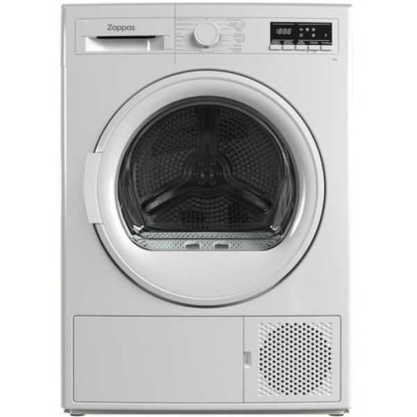Asciugatrice 8kg ZOPPAS VZD8HF4 a Condensazione – 1200 giri/min – Classe A++