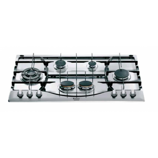 HOTPOINT HARISTON Piano Cottura a Gas PHN962TS/IX/HA – Finitura Inox, 90 cm