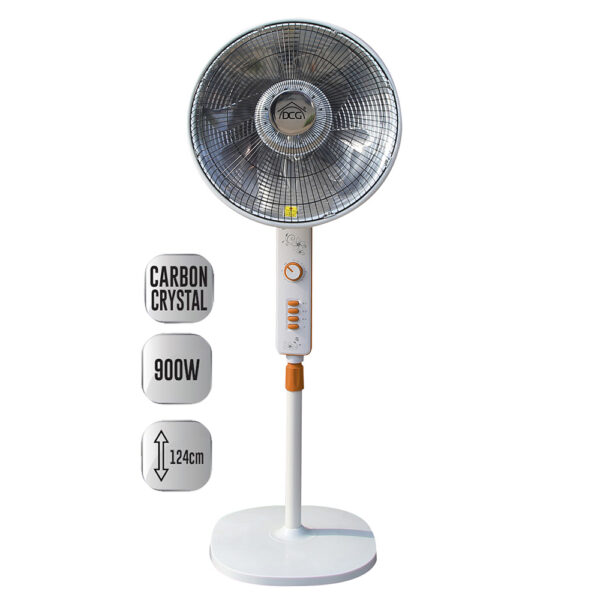 Stufa a Piantana DCG Carbonio SA9680 – 2000 W, Classe A