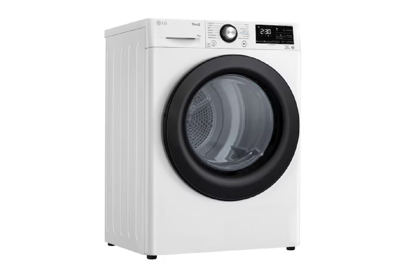 Asciugatrice 9 Kg LG RH90V9AVBN a pompa di calore dual inverter, condensatore autopulente