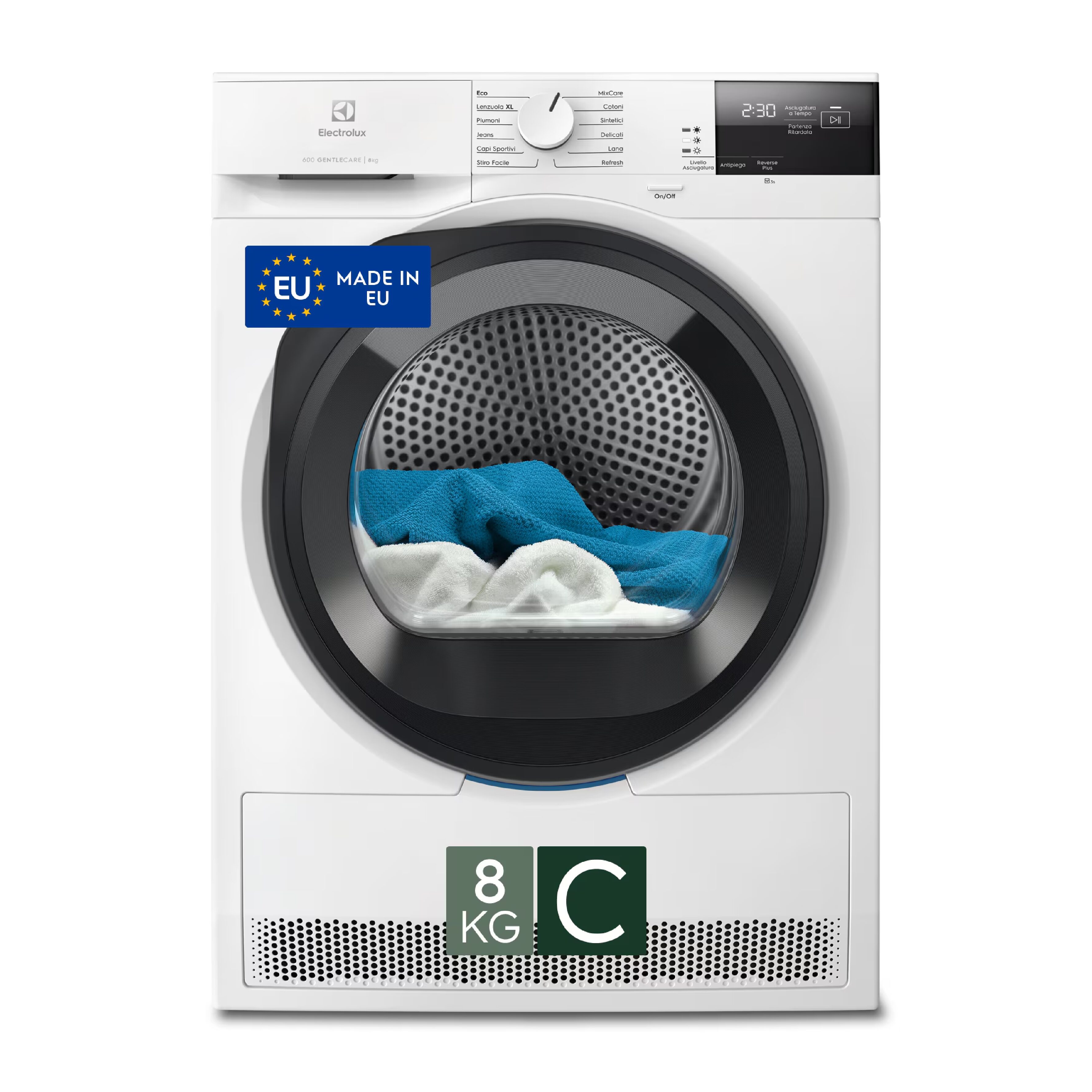 Asciugatrice ELECTROLUX 8kg EW6HCH28G serie 600 GentileCare